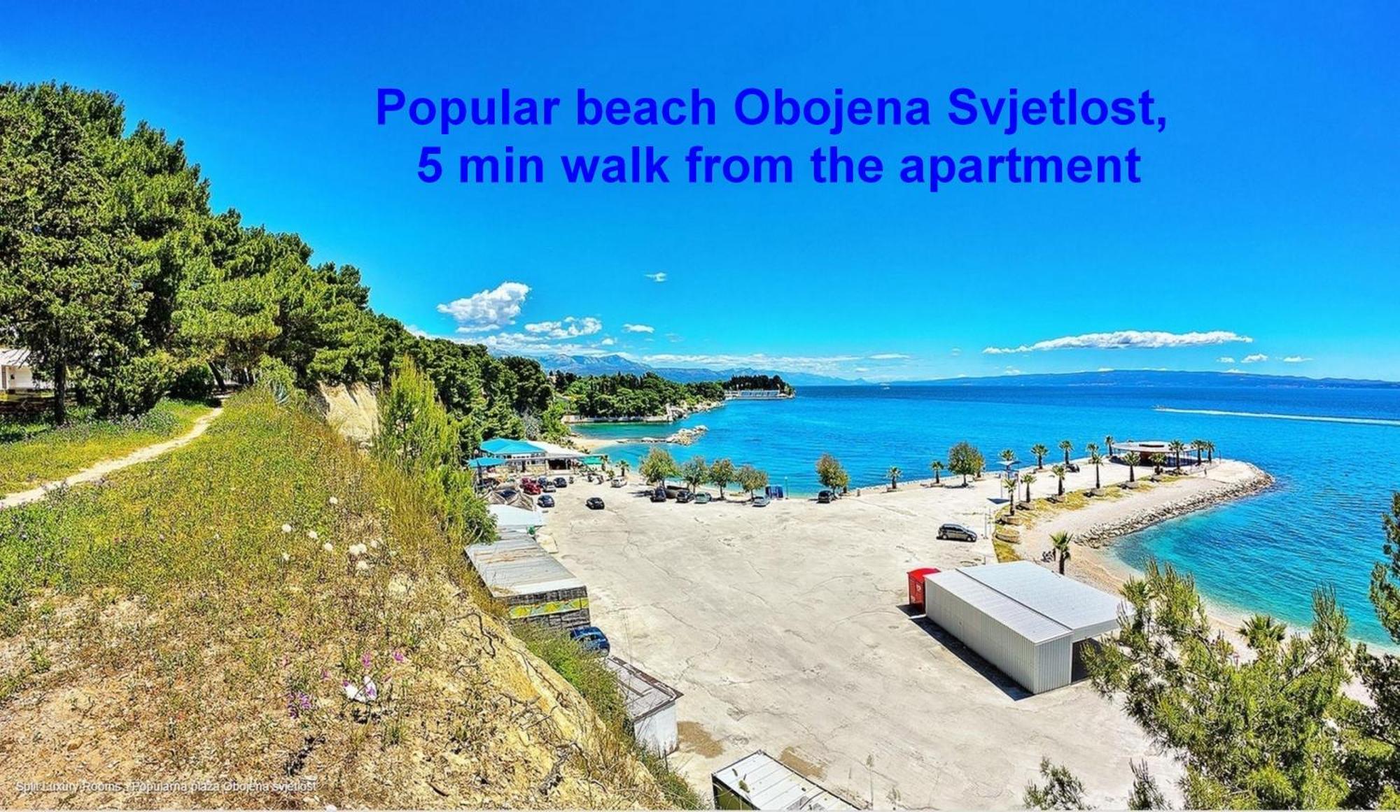 Beachfront Apartment Drazen, With Garden And Parking Split Exterior foto